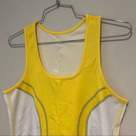 Yellow & White Lululemon Tank Top - Picture 2 of 6